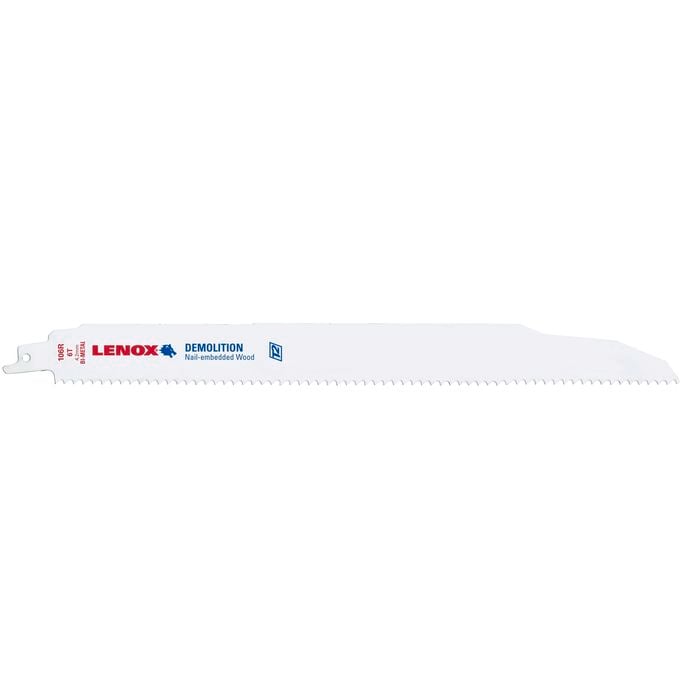Lenox Demolition Recip Saw Blade 6 TPI 225mm (5 Pack)