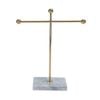NF Living Jewellery Holder 10x23 Elegant Design Marble Metal Organizer Gold
