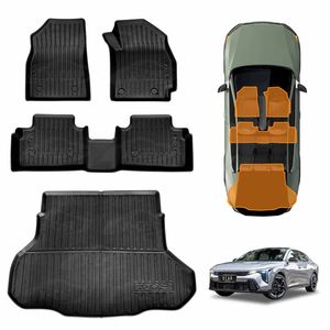 3D Floor Mats Boot Liner Set for Kia K4 Sedan 2024-Onwards  Cargo Car Trunk Luggage Tray