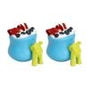 2x 2pc West Paw Toppl Stopper Fill & Freeze W/ Ease Pet Dog Feeding Accessory