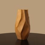 Ripple Ceramic Vase Orange