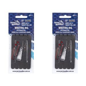 2x Jarvis Walker Paternoster Whiting Rig with 30g Sinker Size 6