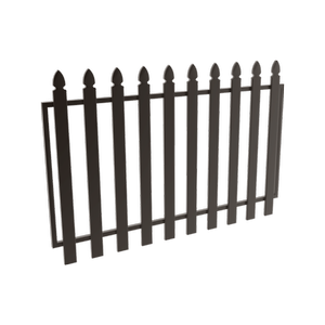 ProtectorAl 800 - 1500 x 1000mm Black Aluminium Garden Gate Bishop - Black