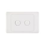 DETA White Double Switch