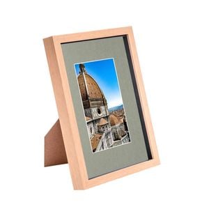 Nicola Spring 3D Shadow Box Frame with A5 Mount - A4 (8" x 12") - Light Wood