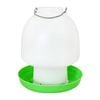 2pc Show Master Green & White Ball Type Poultry/Bird Drinker 113 6.5L