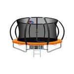 12 ft Everfit Trampoline for Kids Orange
