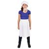 Historical Bonnet and Apron Set for Kids Pioneer Colonial Halloween Costume Set, 6-PLUS