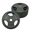 4 Pack of 5kg - Total 20kg Standard Rubber Coated Weight Plate Set