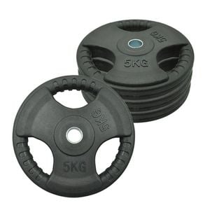 4 Pack of 5kg - Total 20kg Standard Rubber Coated Weight Plate Set