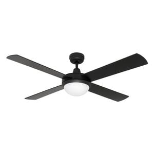 Mercator 130cm Black 4 Blade Grange Ceiling Fan With Light