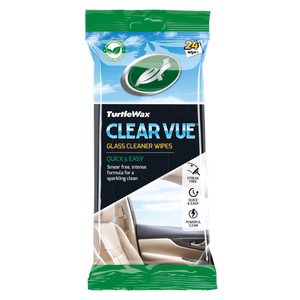 Turtle Wax Clear Vue Glass Wipes - 24 Pack