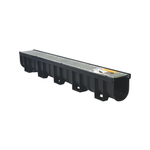 Everhard 1m EasyDRAIN Pressed Galvanised Steel Grate And Channel