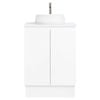CIBO 600mm White Nordic Full Height Bathroom Vanity With Pod White Matte Basin