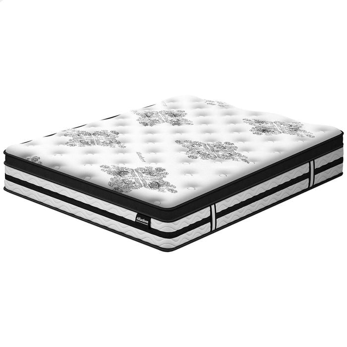 ALFORDSON Mattress King Bed Euro Top 22CM Bonell Spring Medium Firm Memory Foam