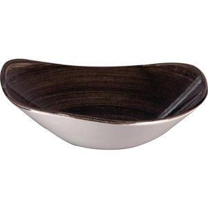 Churchill Triangular Bowls Stonecast Patina Black 235mm 12 Pack