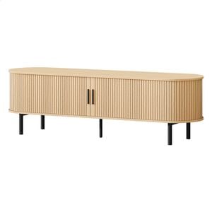 Alfordson Entertainment Unit Tv Cabinet 160cm Oak
