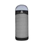 Wildtrak Murray 240x90cm Hooded Jumbo Sleeping Bag - Grey