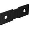 Dunnings 120 x 35 x 3mm Black Heavy Duty Bracket Plate