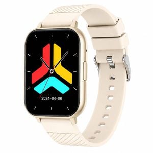 Smart Watch Bluetooth Call Fitness Tracker Heart Rate Blood Oxygen Monitor Lcd Display  Beige