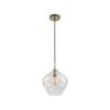 Verve Design Clear Glass Cosmo Pendant Light Large