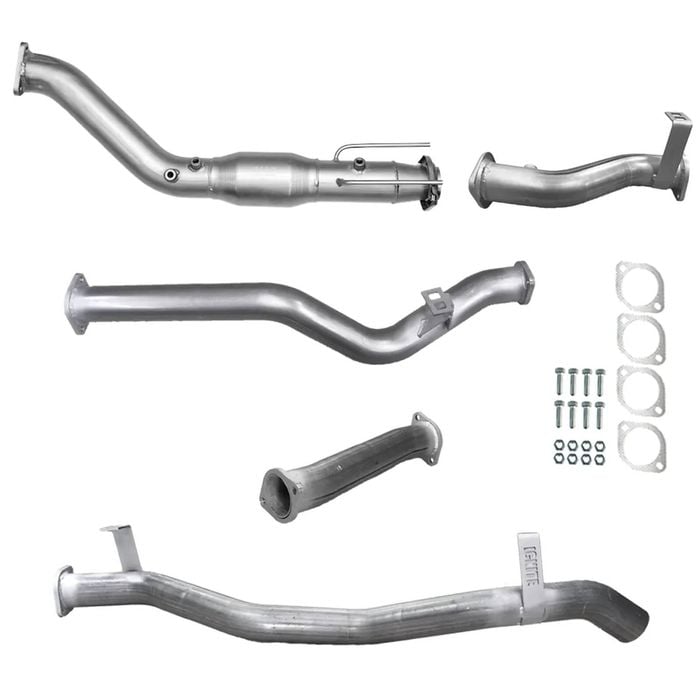 Ignite Exhausts Turbo Back For Toyota Landcruiser 79 Series V8 S/cab 3" Cat & Pipe Only Raw Aluminised Steel