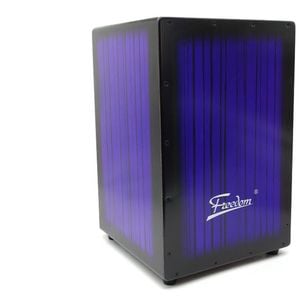 Freedom Cajon Box Drum With Padded Case Blue