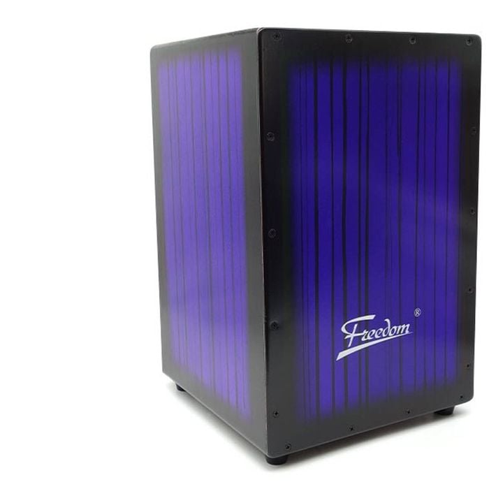 Freedom Cajon Box Drum With Padded Case Blue