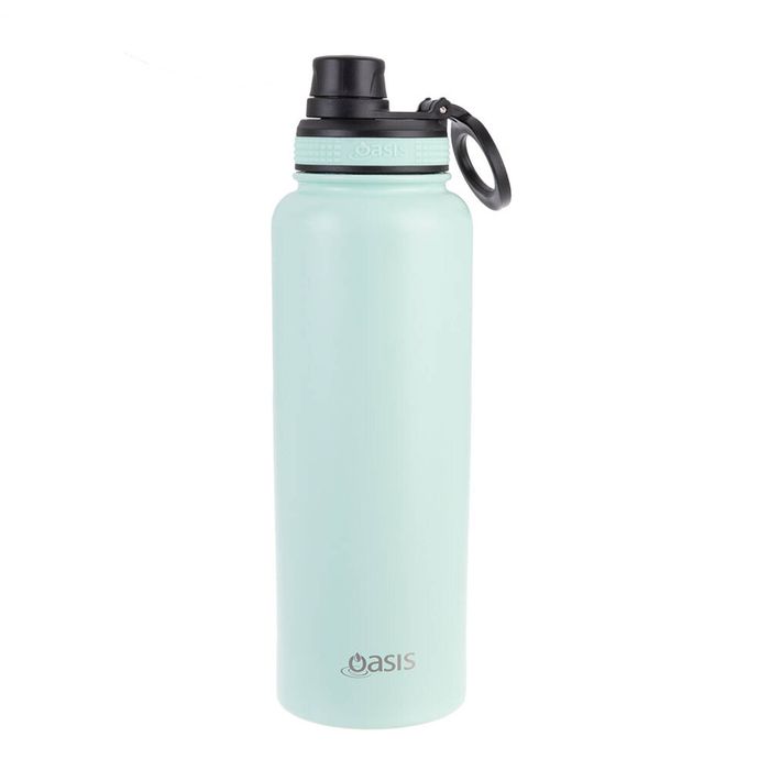 Oasis Stainless Steel Insulated Challenger Sports Bottle w/ Cap 1.1L Mint