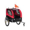 Costway Bike Trailer Pet Dogbicycle Stroller Red