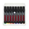 Uni Prockey Permanent Marker Assorted (Wallet of 8) (Chisel)