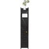 Catzon Narrow Storage Cabinet for Bathroom with Doors and Shelves