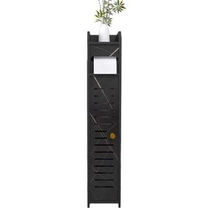 Catzon Narrow Storage Cabinet for Bathroom with Doors and Shelves