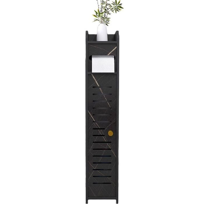 Catzon Narrow Storage Cabinet for Bathroom with Doors and Shelves