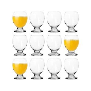 LAV Nectar Footed Tumbler Glasses - 280ml - Clear - Pack of 12