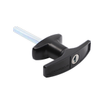Liftaway T-Handle Rear Fix Black