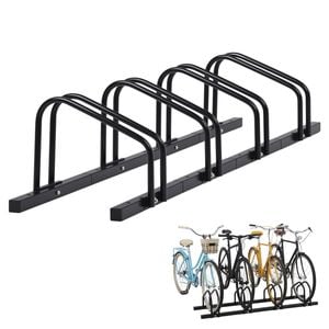 Advwin 4 Bike Floor Stand for 20-29" Bikes, Front or Rear Wheel Holder, Mountain MTB Road Bicycles Indoor Garage Storage