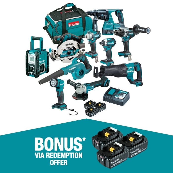 Makita Brushless 10 Piece Combo Kit DLX1042TX1