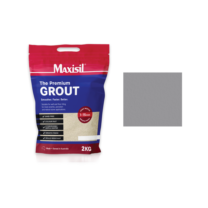 Maxisil 2kg Light Grey Coloured Grout - Bunnings Australia