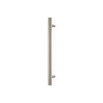 Barelli 650mm Brushed Nickel Single Round Vertical Heated Towel Rail