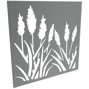 ProtectorAl 300-1200 x 300-1200mm Monument Bullrush Unframed Solid Aluminium Decorative Panel