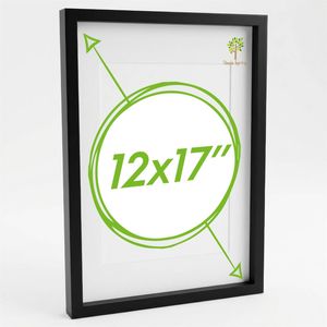Nicola Spring 3d Box Photo Frame With White A4 Mount - A3 (12" X 17")
