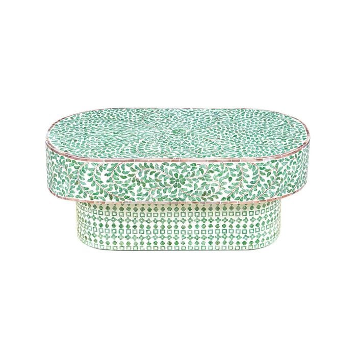 Resort Oval Mother of Pearl Coffee Table