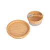 Tiny Dining Children's Bamboo Suction Round Dinner Set