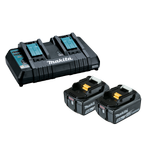 Makita Dual Port Rapid Charger With 2 x 5.0Ah Batteries