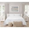 Algodon Queen Romy Cotton Quilt Cover/Pillowcase  Set - White
