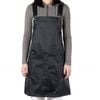 Anypron Black Work Apron with Pockets for Chef Stylist Florist