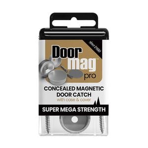 Magnetic Door Latch and Stainless Steel Cover Set