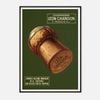 Galrie Léon Chandon Vintage Champagne Poster - Elegant French Art Print for Home Decor, Black Frame, A0 84 x 119cm (33 x 47inch)