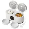 Advwin Dual-Pot Electric Rice Cooker, 800W Multi-Function Cooker with Steam Trays, Slow Cooker, 4L